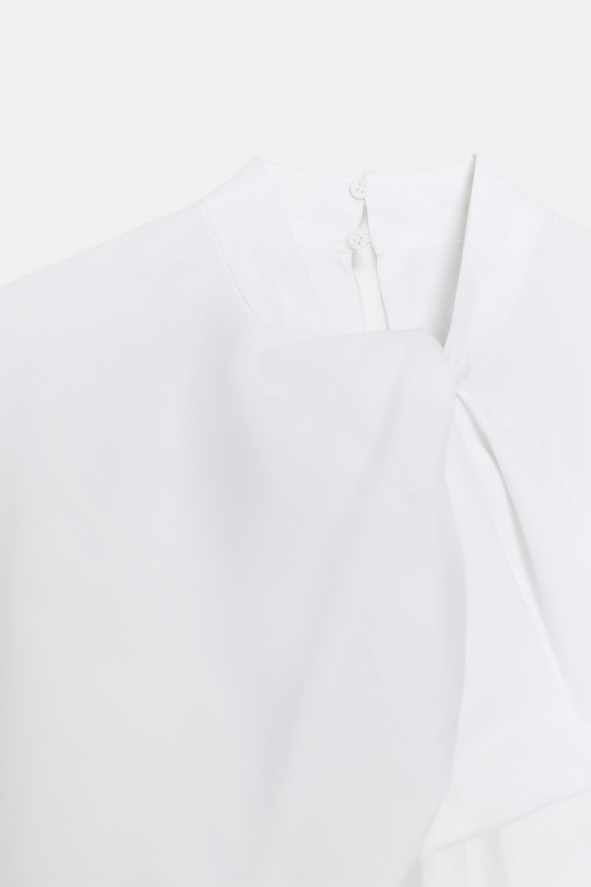 CHEMISE EN POPELINE À NŒUD ZW COLLECTION